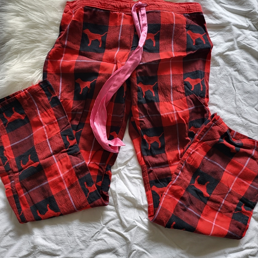 Pink Checker Pattern PJ Pants